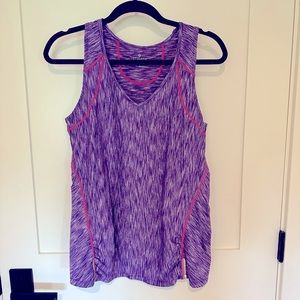 Athleta Purple Space Dye Tank Top - size L